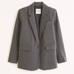 Abercrombie & Fitch - Gray Pinstripe Classic Suiting Blazer Size L